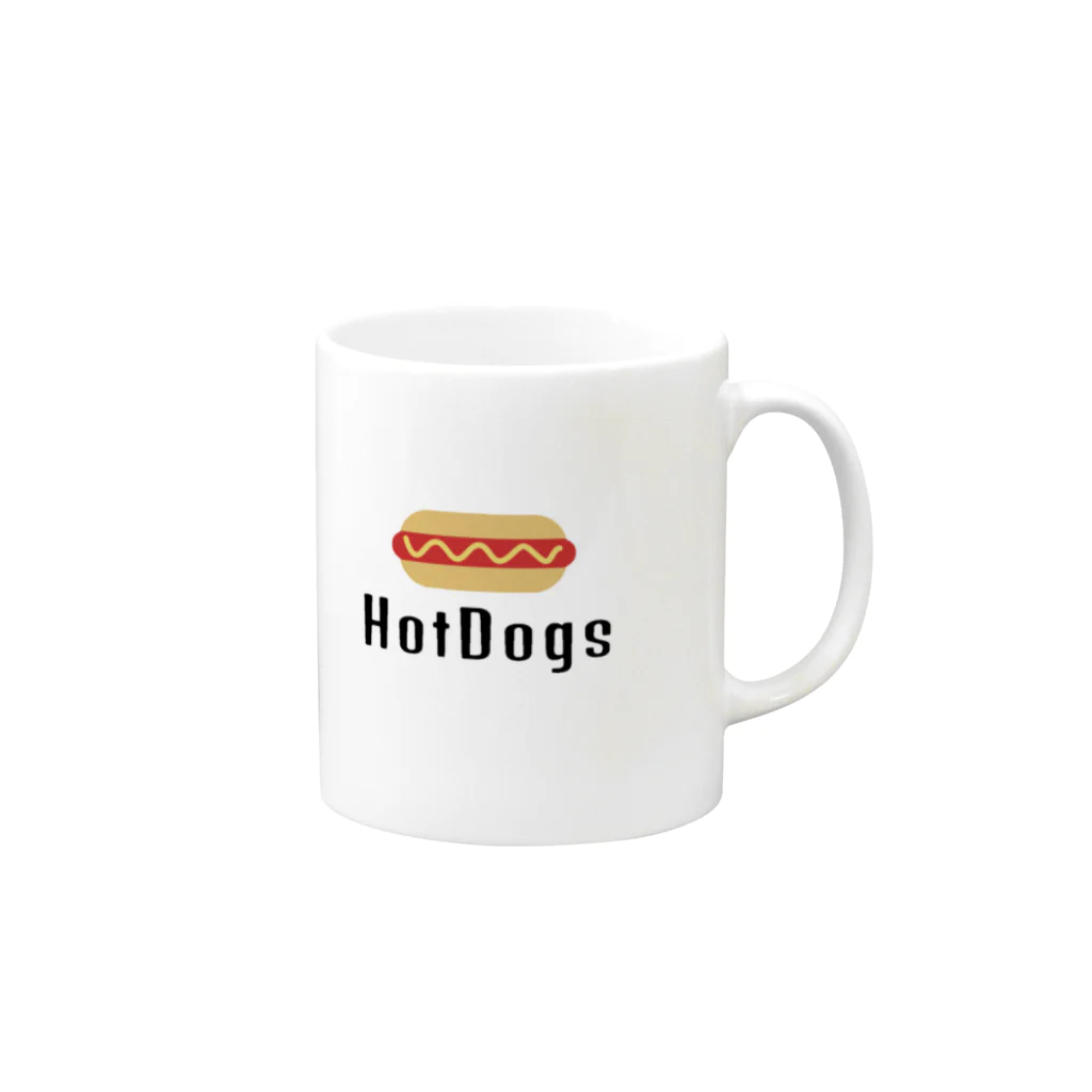 HotDogsのHotDogs マグカップの取っ手の右面