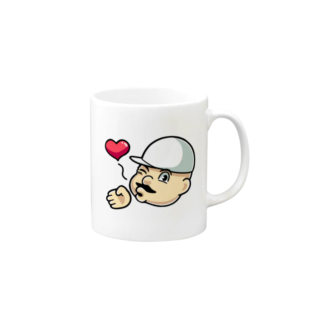 🇪🇪トロオドン🇪🇪のキス顔トロオドン Mug :right side of the handle