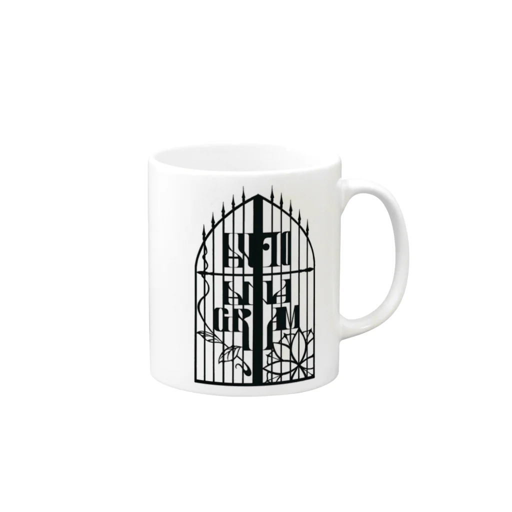 auto-anagramのAA-GATE Mug :right side of the handle