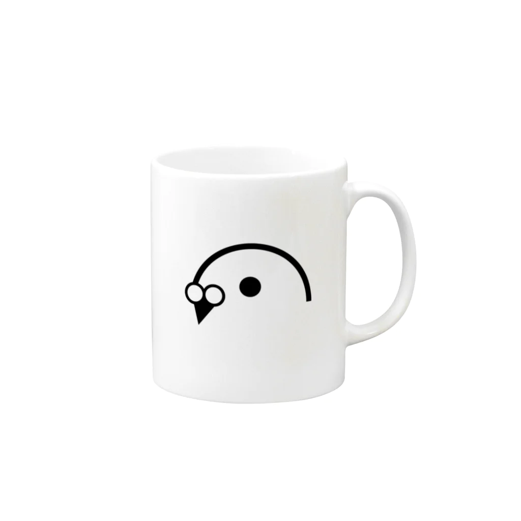 aoi.の鳩 hato. Mug :right side of the handle