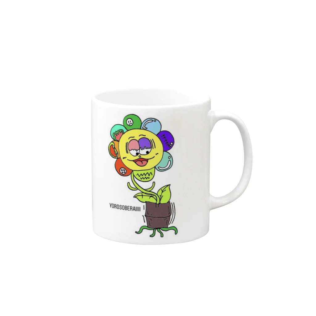 yorosoberaiiii25のよろそべﾗｲ Mug :right side of the handle