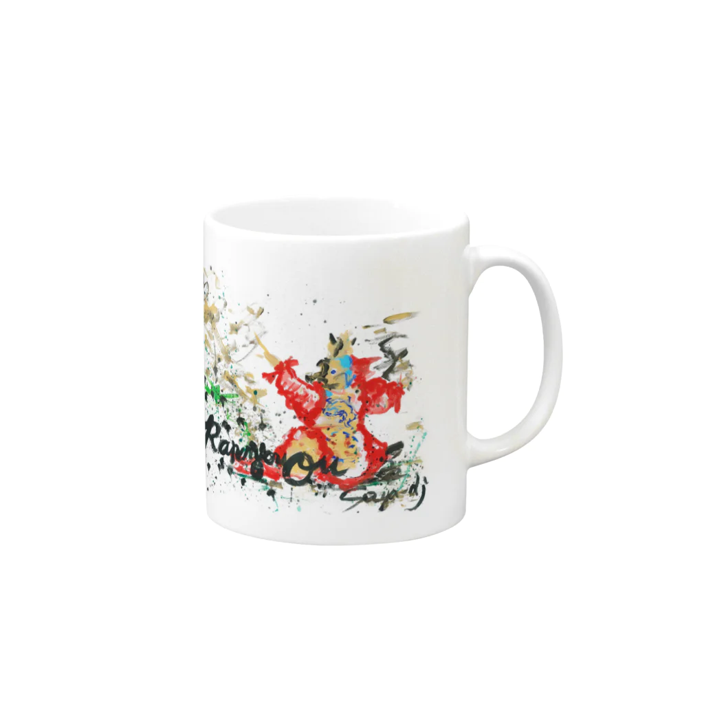 saya-djの雅楽　蘭陵王 Mug :right side of the handle