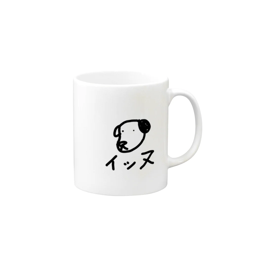 アラマキのイッヌ Mug :right side of the handle