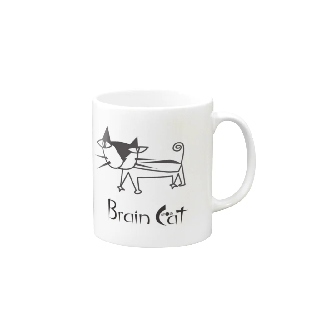 keechのしなやかな猫 Mug :right side of the handle