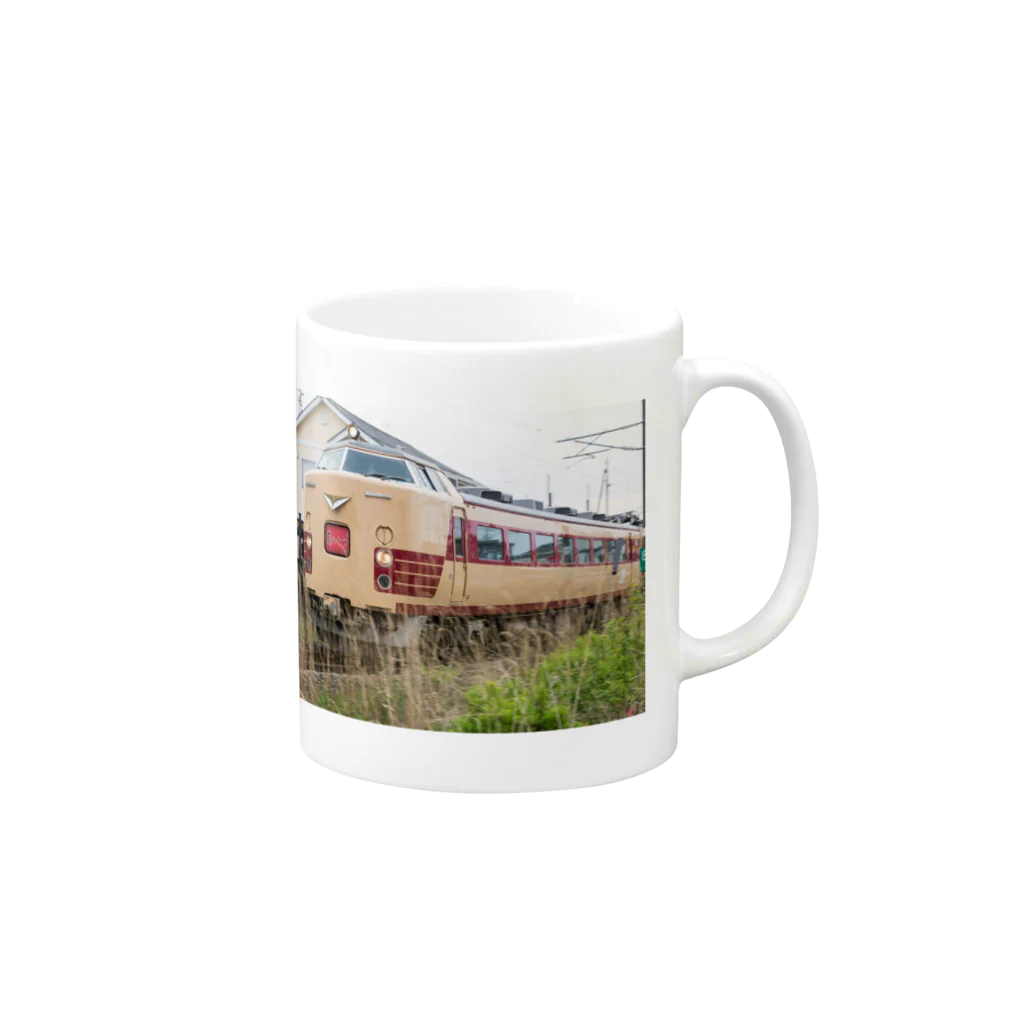 とらじ屋の鉄道 Mug :right side of the handle