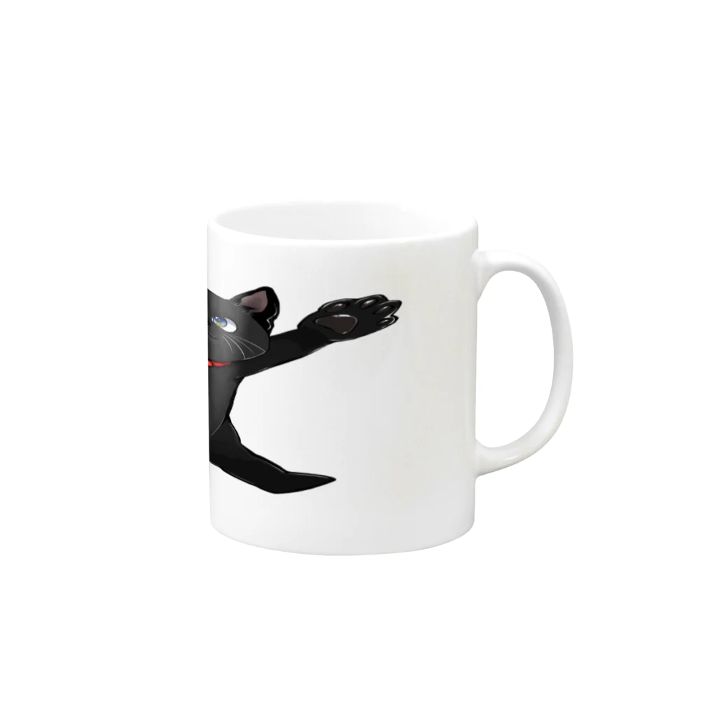 タイピー日記のりんバンザイマグ Mug :right side of the handle