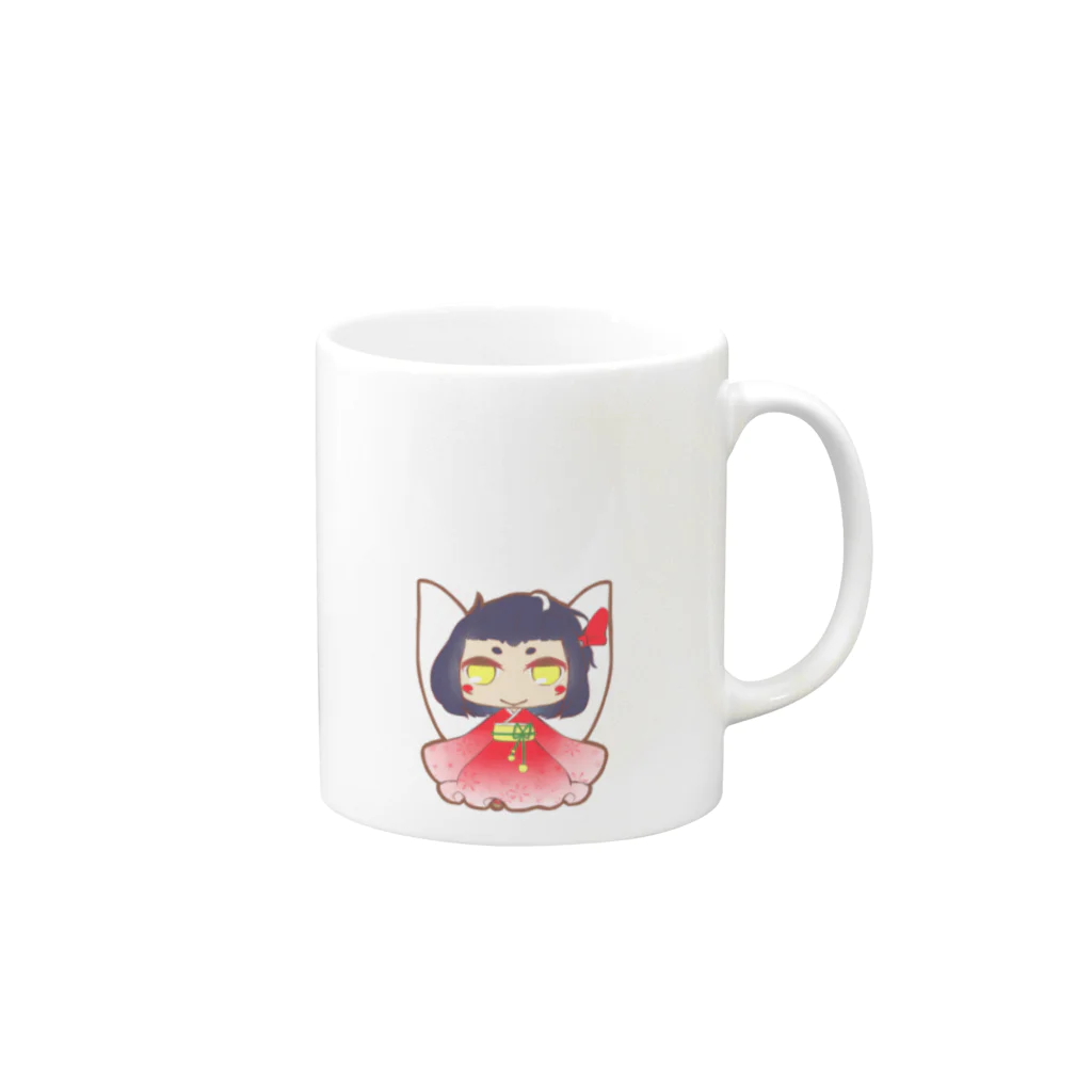 貴波てよりのオリ子 Mug :right side of the handle