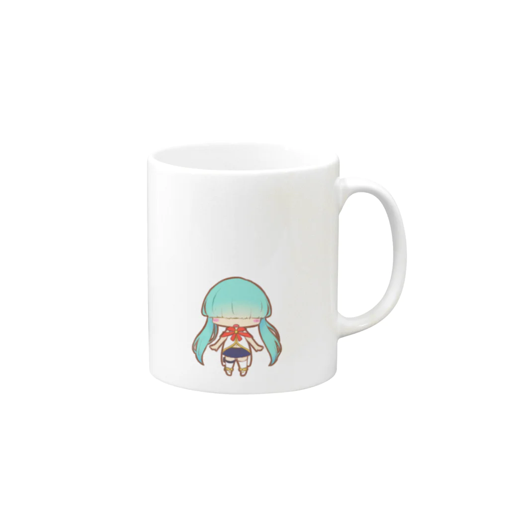 貴波てよりのオリ子 Mug :right side of the handle