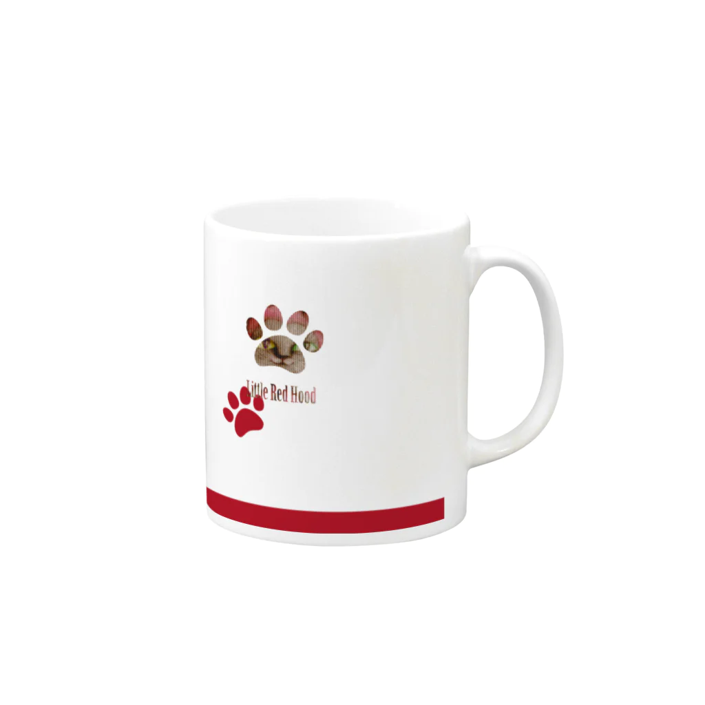 まりみゆきの猫頭巾 Mug :right side of the handle