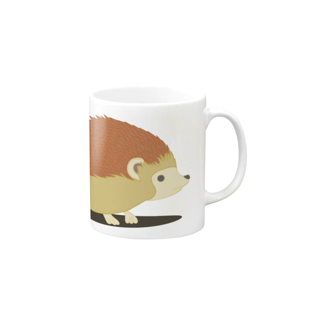 prunelleのハリネズミ Mug :right side of the handle