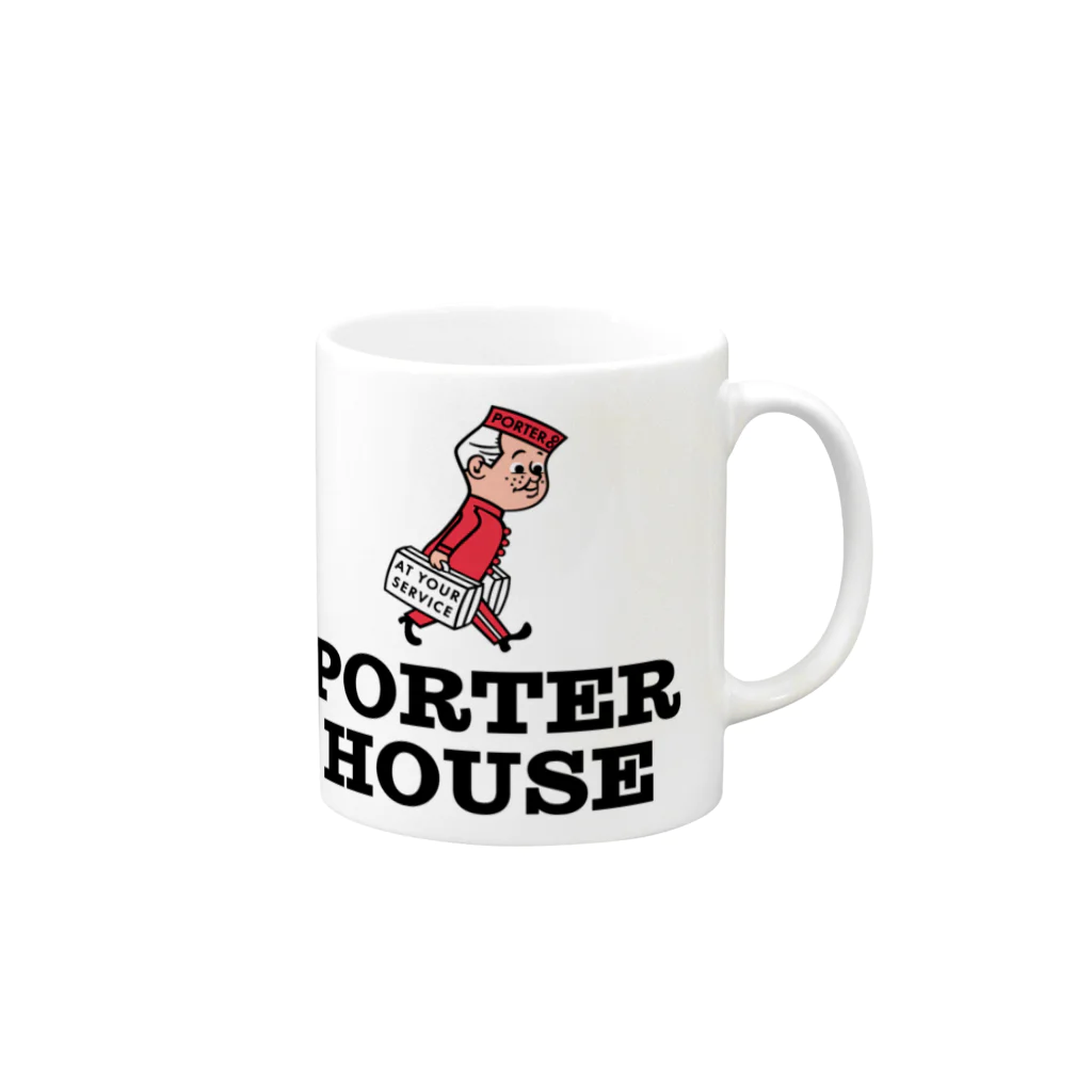 Bunny Robber GRPCのPORTER HOUSE マグカップの取っ手の右面