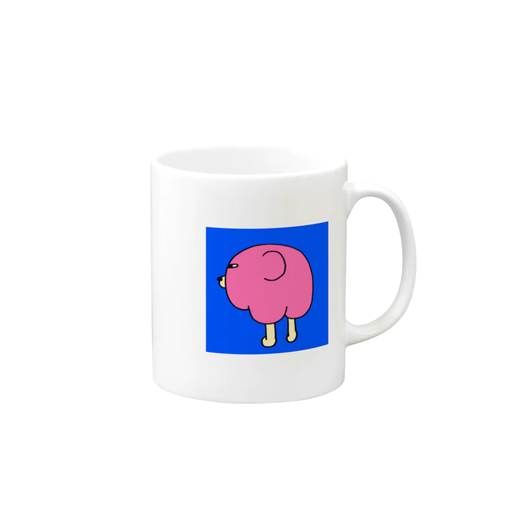 しりくま商店のおしりくまマグカップ Mug :right side of the handle