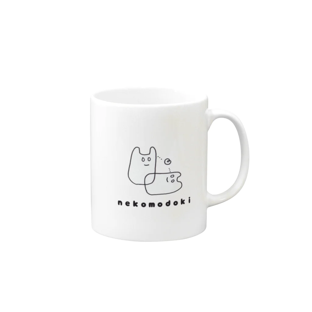 Bambinaのnekomodoki（両思い） Mug :right side of the handle