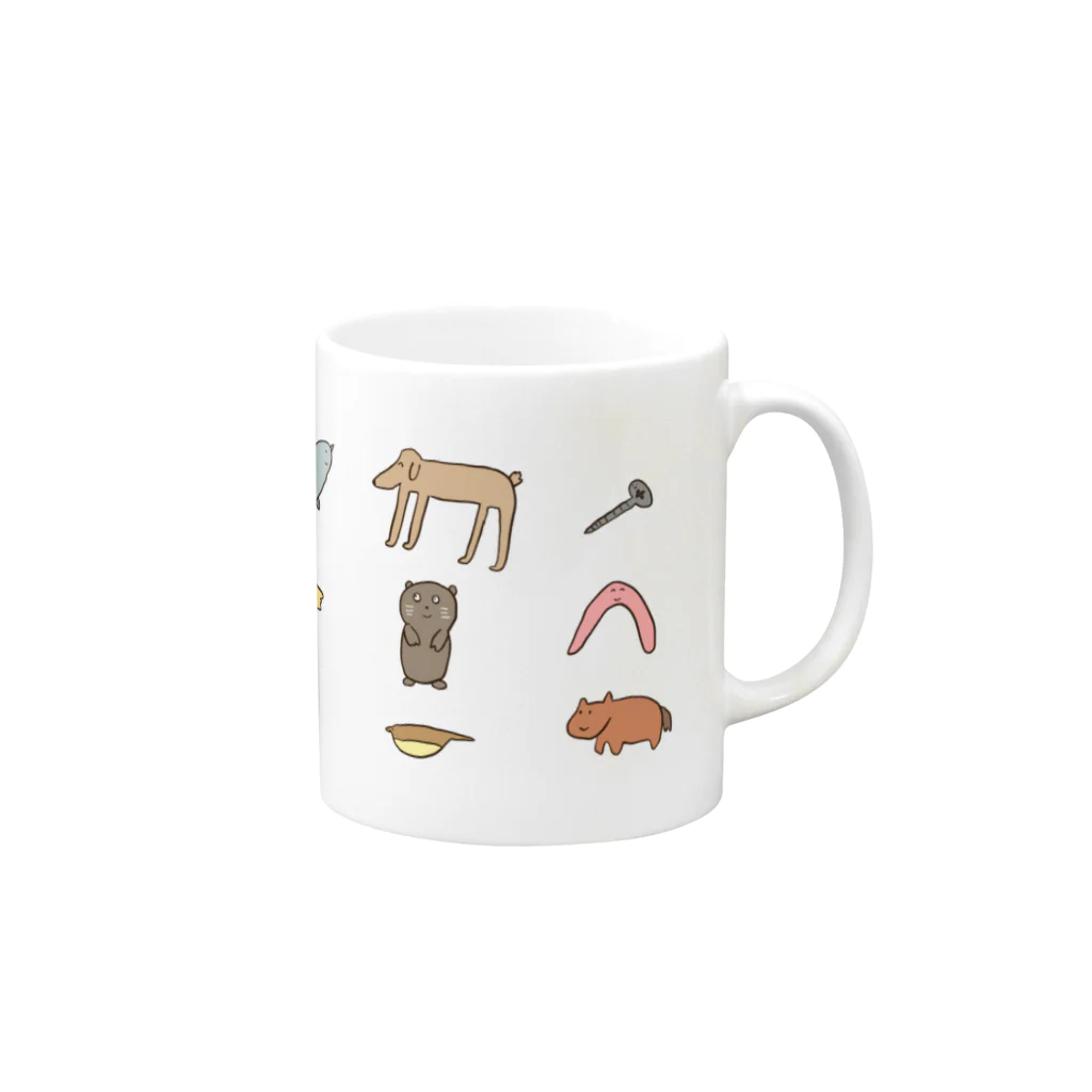 ツインテール今村の今村どうぶつえん Mug :right side of the handle