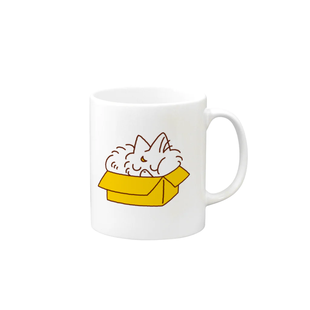 きんのにぼしデザインのおやすみにぼしちゃん Mug :right side of the handle