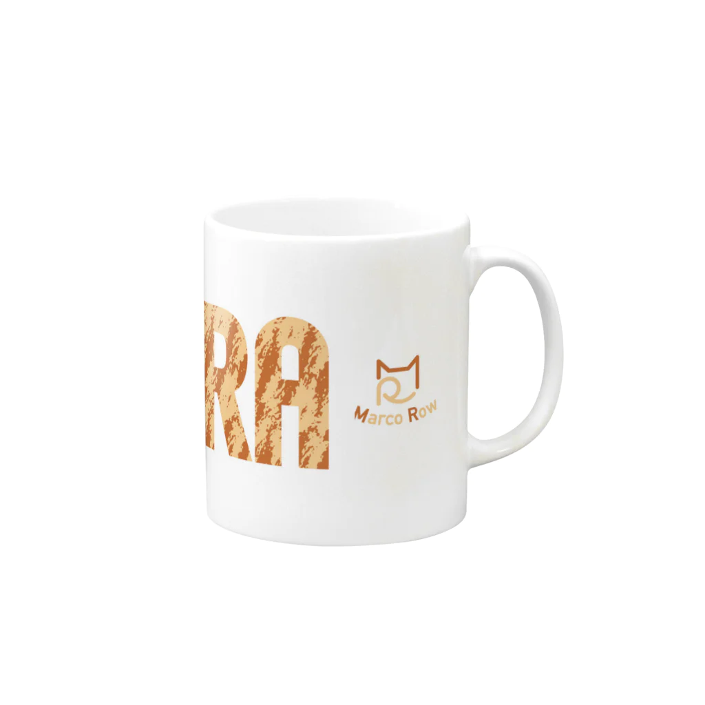 SHOP W　SUZURI店のCHATORA マグカップ Mug :right side of the handle