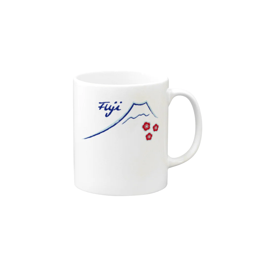 フォーヴァのFuji Mug :right side of the handle