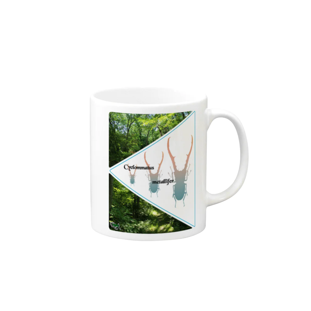 Tropics RAの「tropics RA」メタリフェルグッズ  Mug :right side of the handle