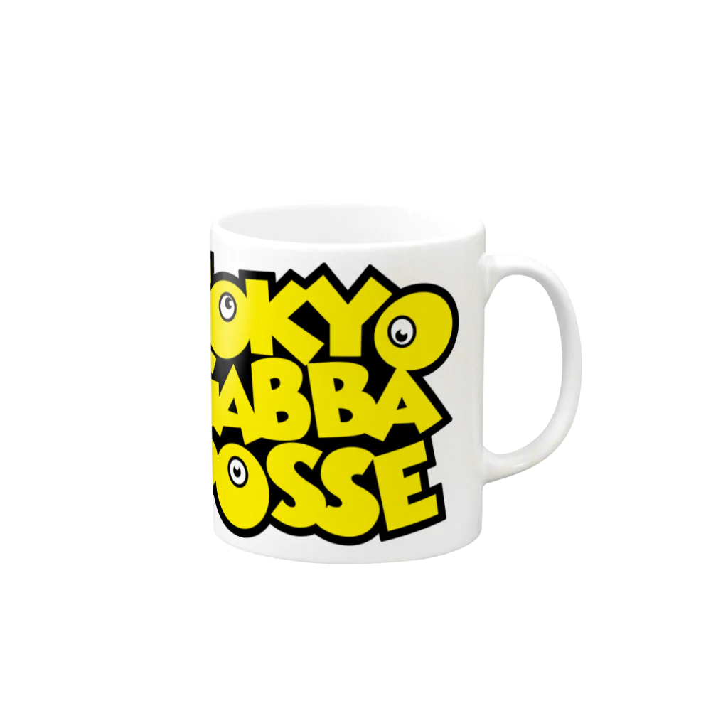 ExtalのTOKYO GABBA POSSE Mug :right side of the handle