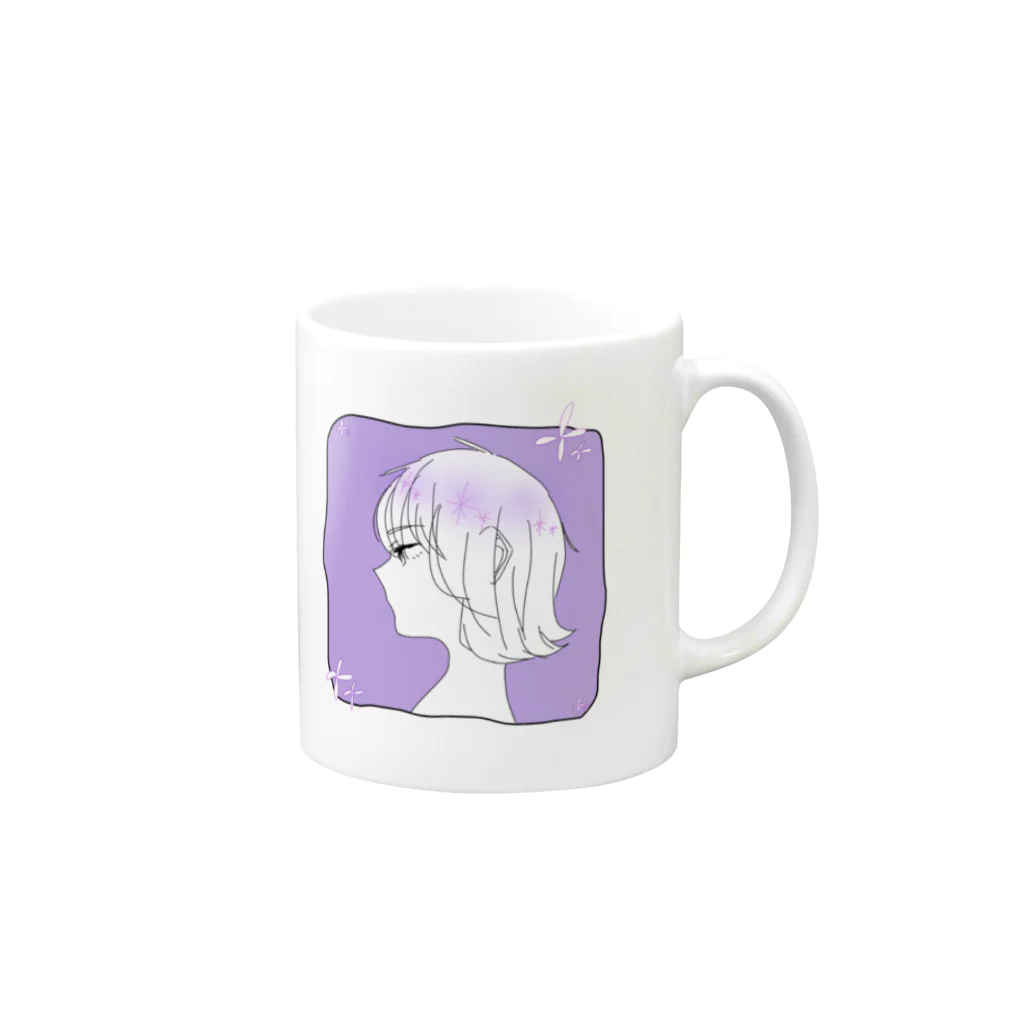 ディオスピリカの花 Mug :right side of the handle