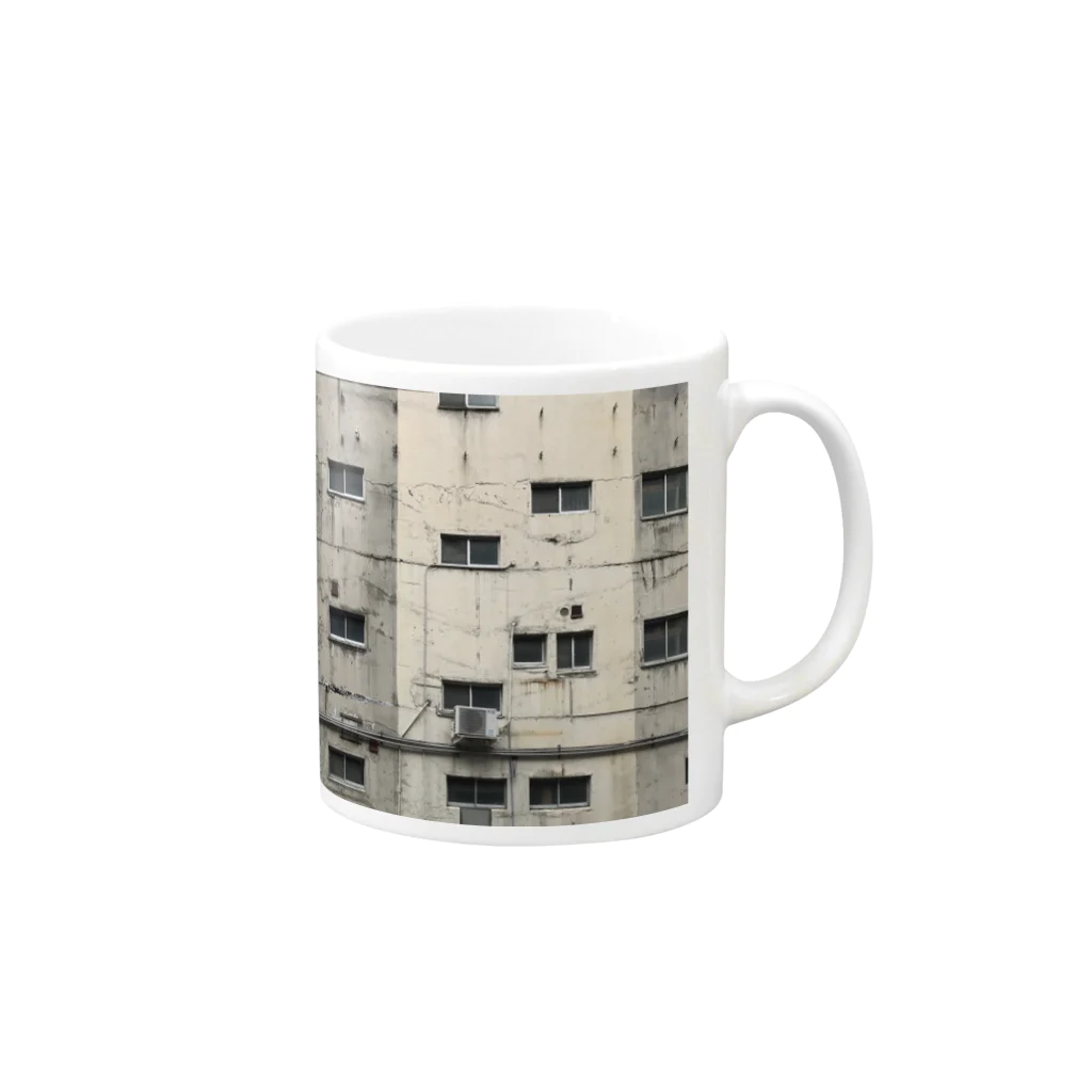 野鳥洋品店のとあるビル Mug :right side of the handle