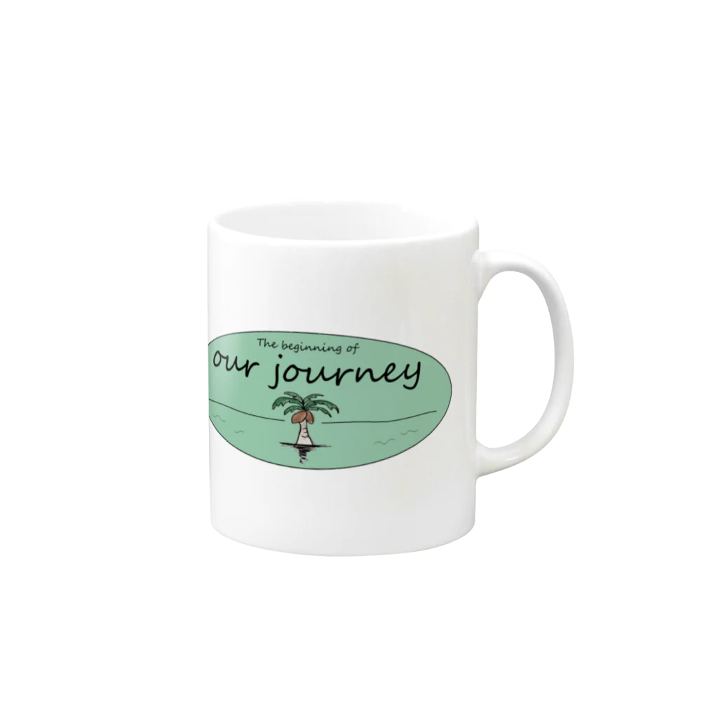 from OKINAWAのThe beginning of our journey Mug :right side of the handle