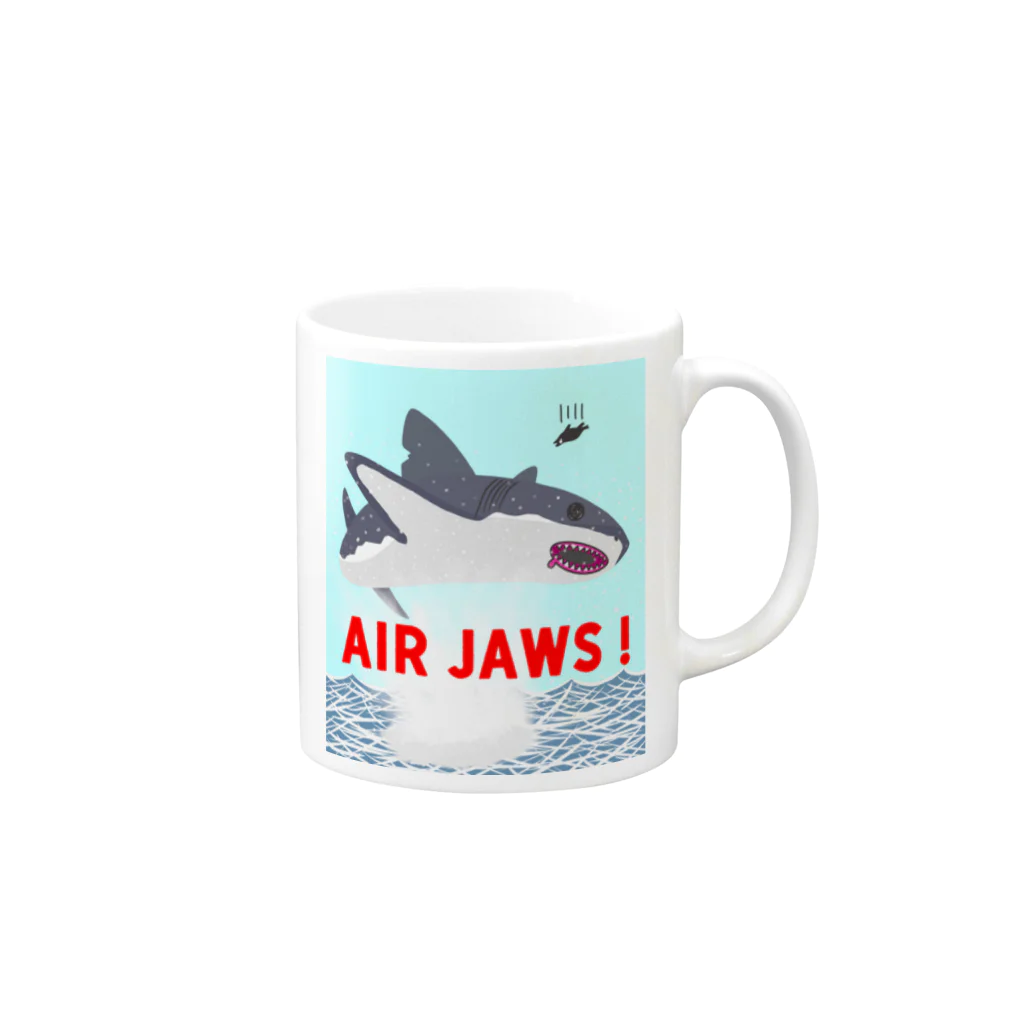 街のいろどりのAIR JAWS! ごー！はー！…ん？ Mug :right side of the handle