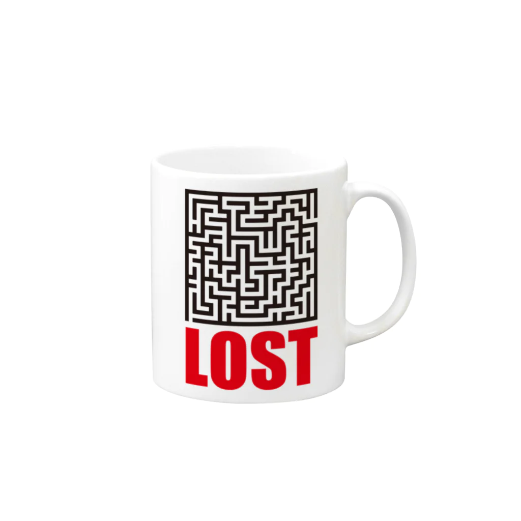 Fickleの迷路　LOST Mug :right side of the handle