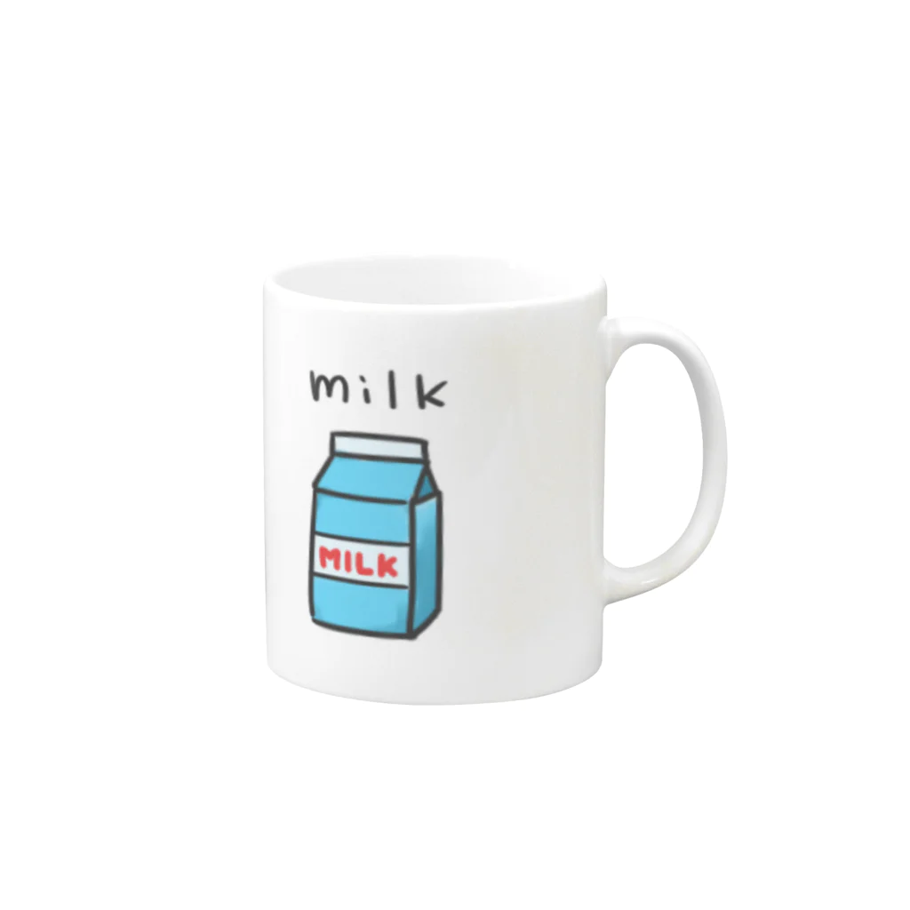 Oitan's SHOPのmilk マグカップの取っ手の右面