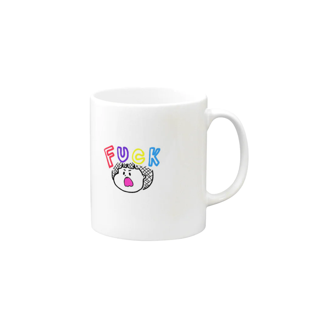 ありゃるんぱーちゃんの強がりちゃん Mug :right side of the handle