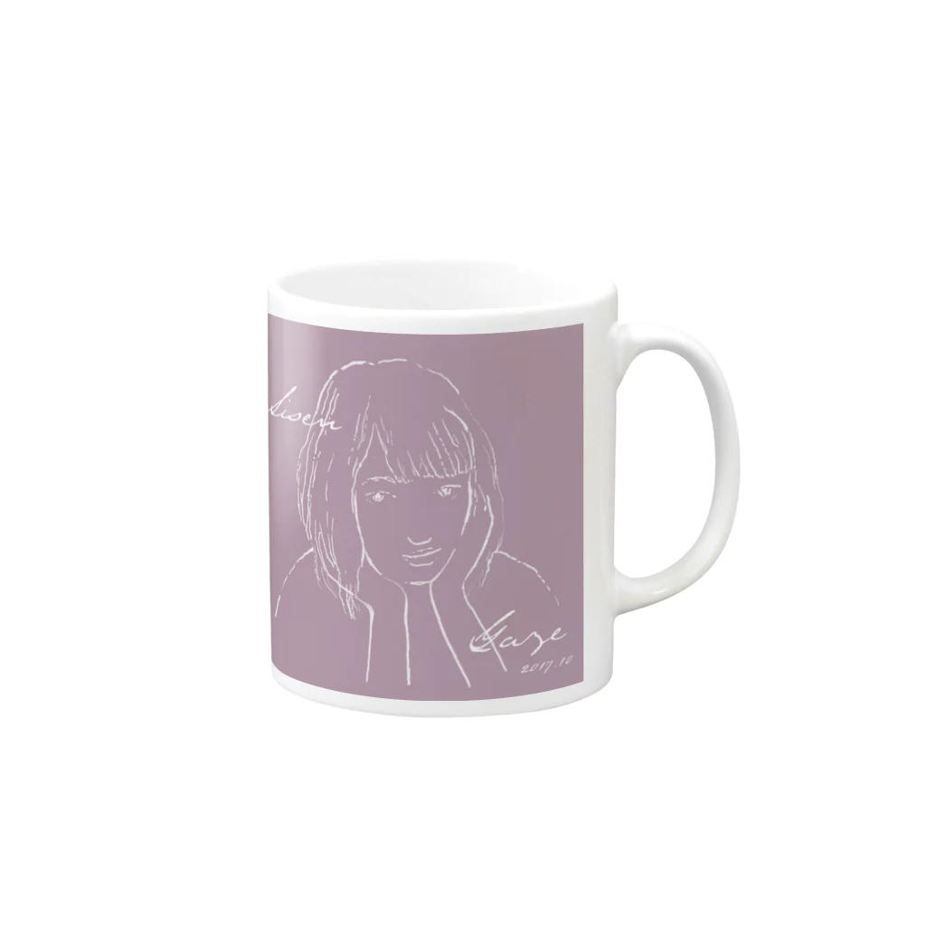 _F_U_T_A_N_J_I_の視線Tシャツ Mug :right side of the handle