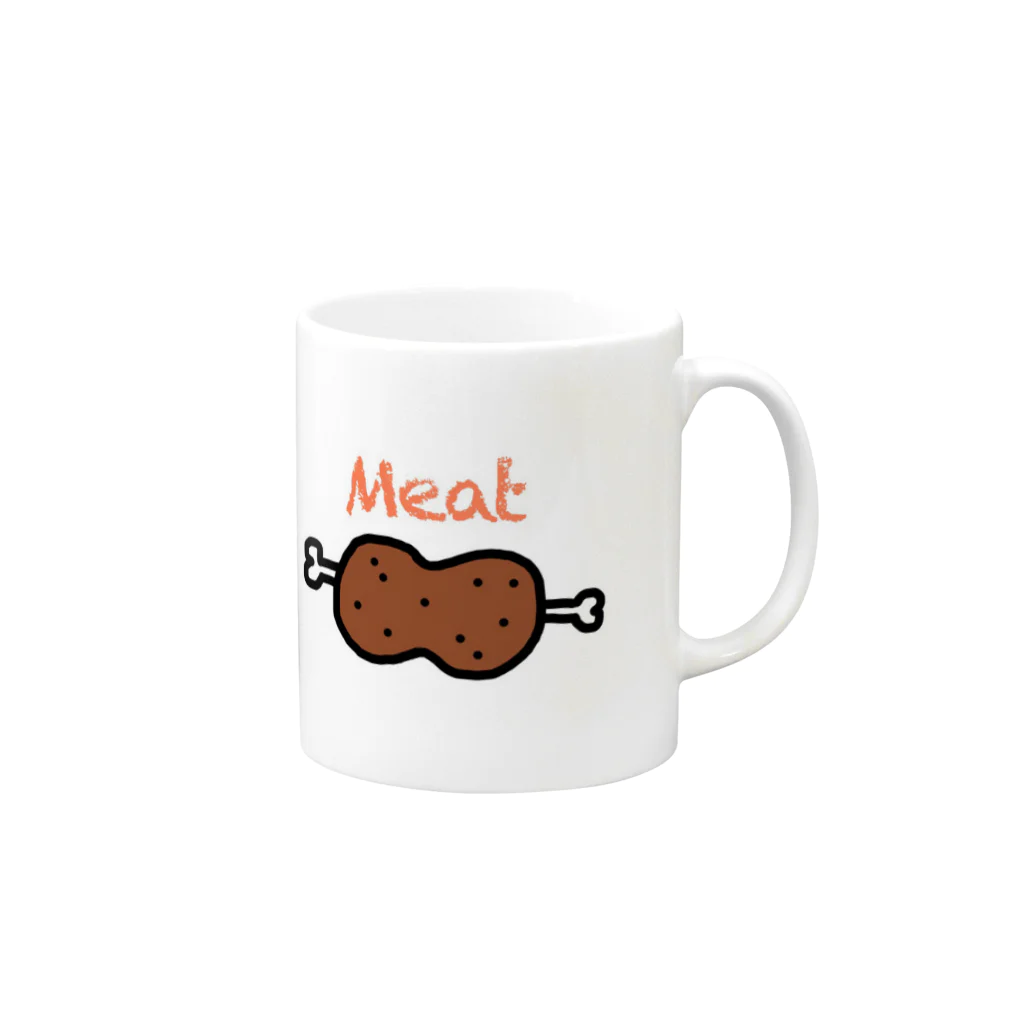 Ran.のMeat Mug :right side of the handle