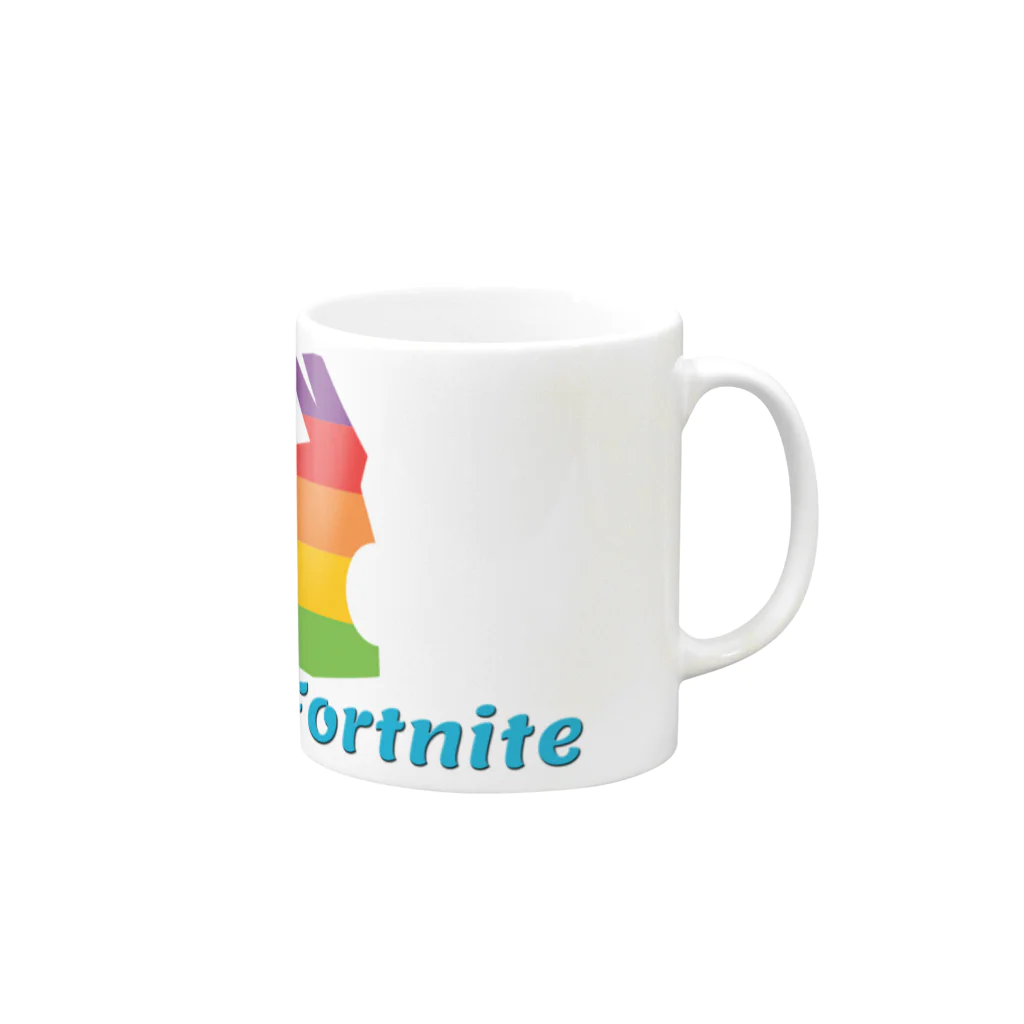 Cartoon☆style☆Fortniteの#FreeFortnite　フォートナイト【公式許可あり】ラマらま Mug :right side of the handle