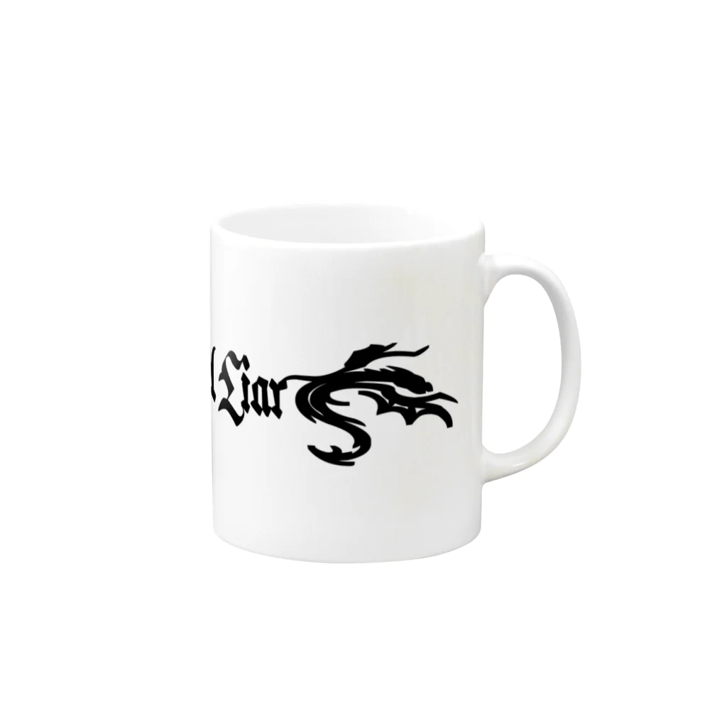 Ray's Spirit　レイズスピリットのPathological Liar（BLACK） Mug :right side of the handle