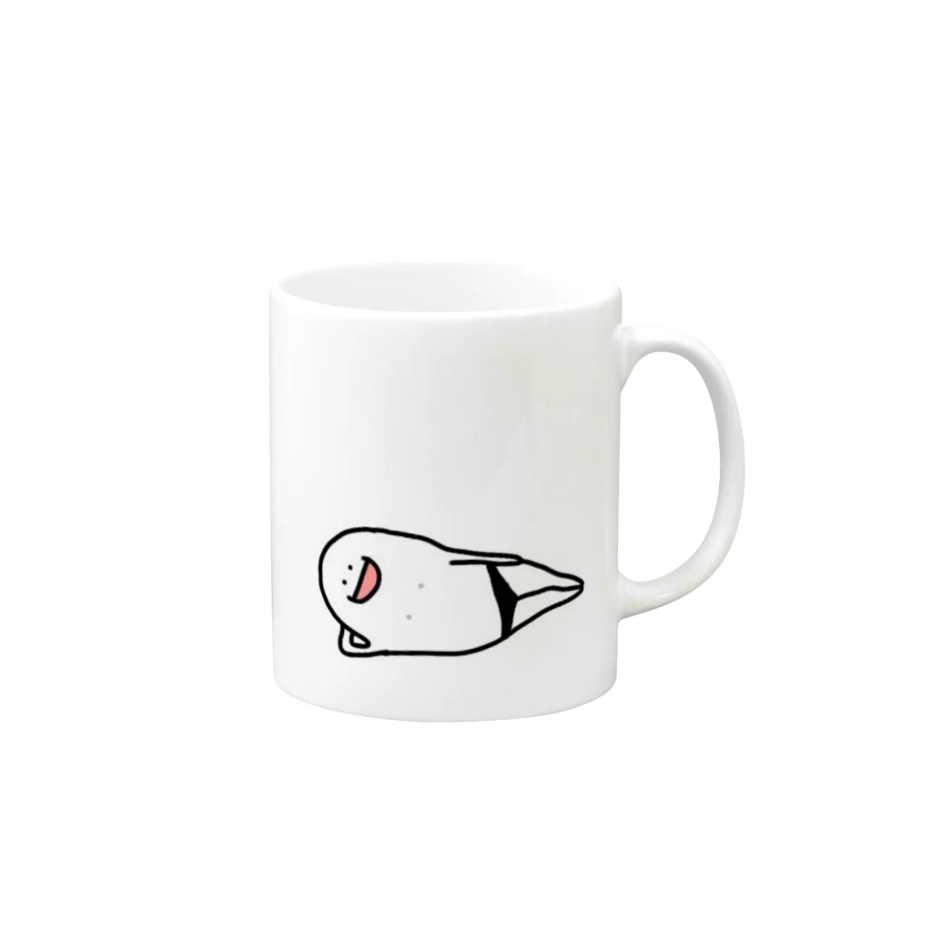 Mochioのもちおくん Mug :right side of the handle