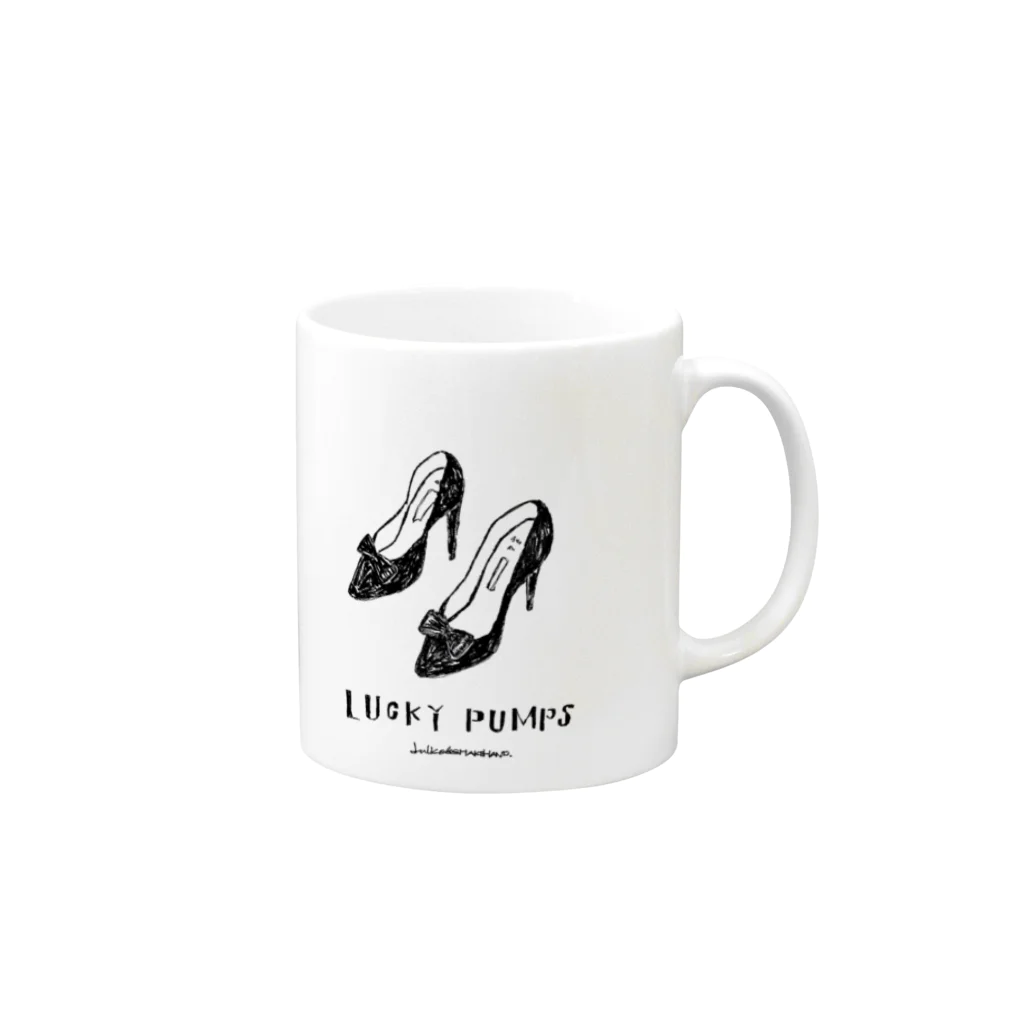 juliginalのlucky pumps Mug :right side of the handle