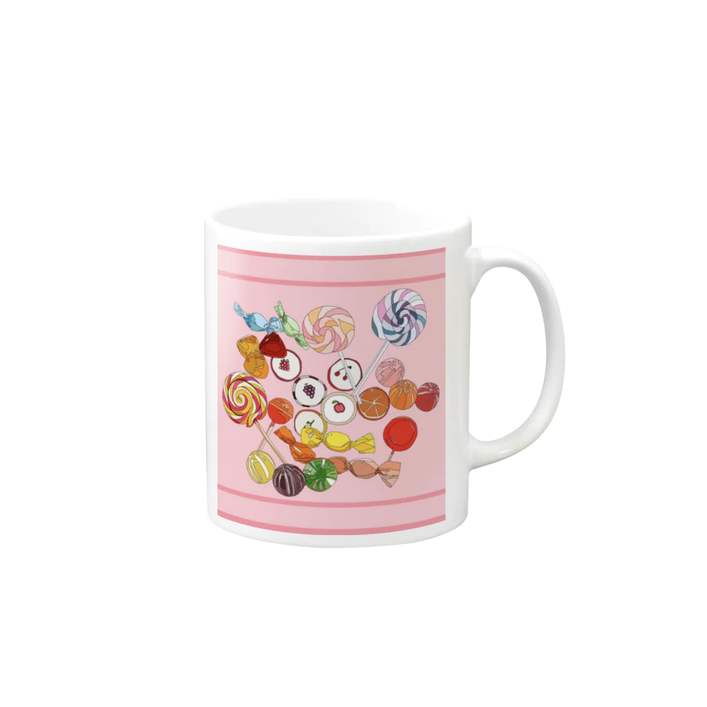 ちゃんの飴ちゃん Mug :right side of the handle