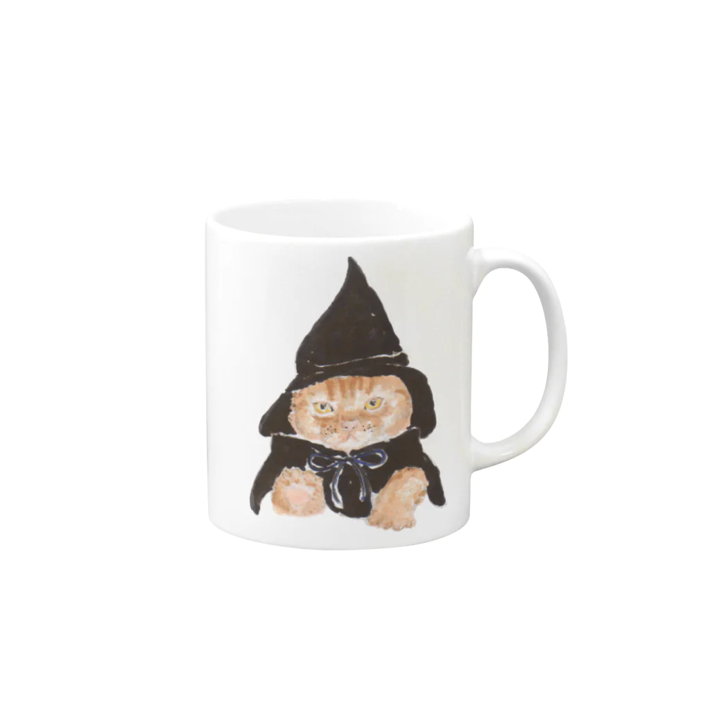 erichandmade × eric_joy_のまじょねこさん Mug :right side of the handle