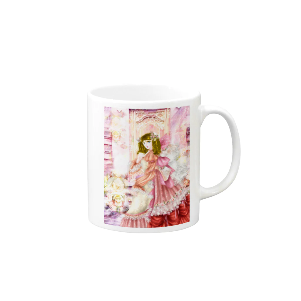 天野音色　癒し画像　healingのアネリア Mug :right side of the handle