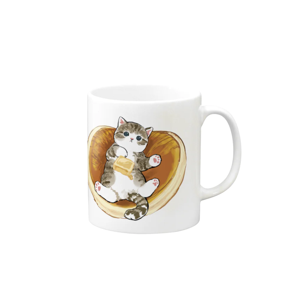 mofusandのにゃんこパンケーキ Mug :right side of the handle