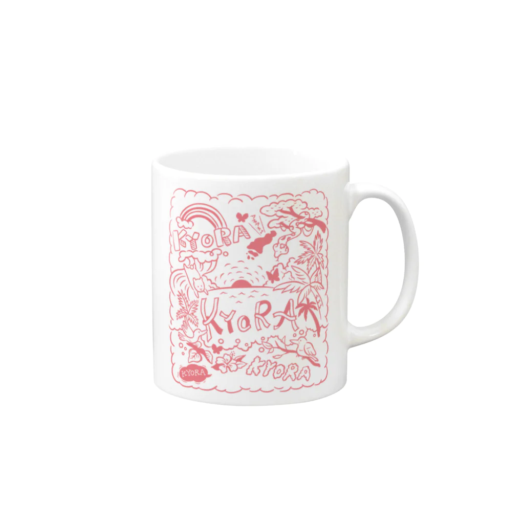AMAMI HANAHAN ALEのキョラグッズ(R) Mug :right side of the handle