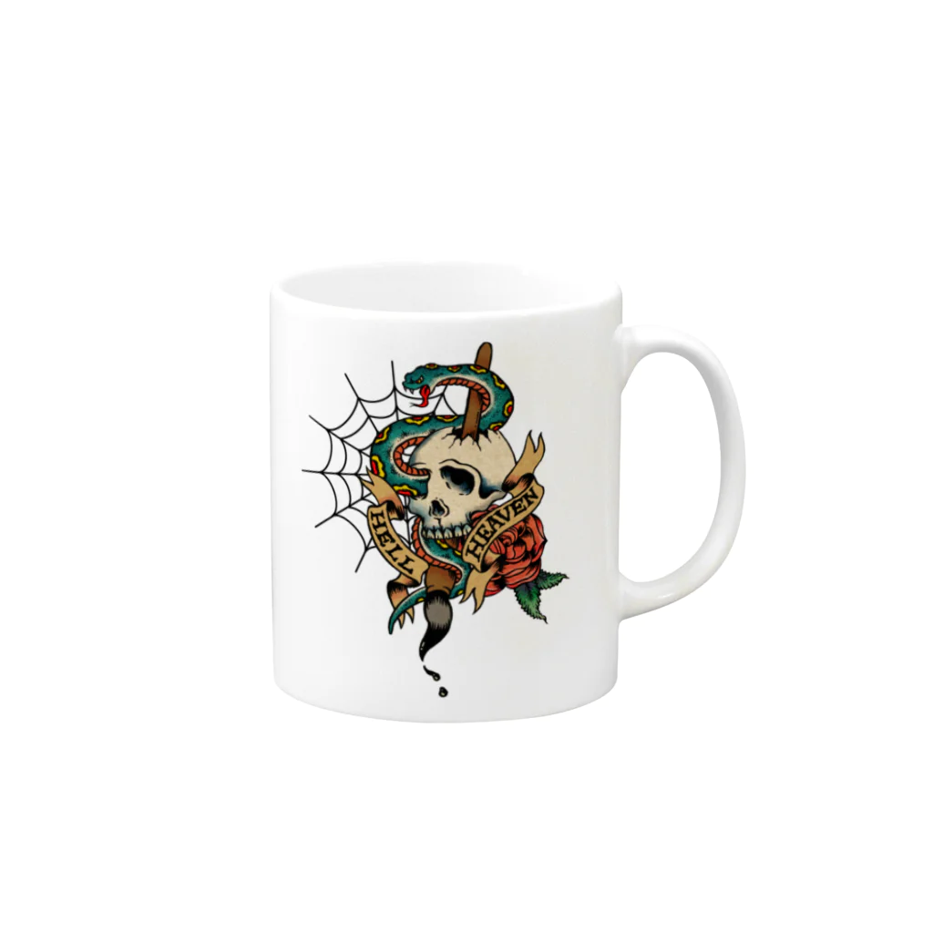 MackToons A.K.A カキ天のDrawing Hell Mug :right side of the handle