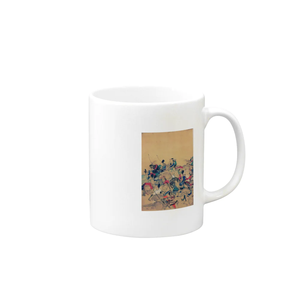 今井康絵公式ショップのサムライ Mug :right side of the handle