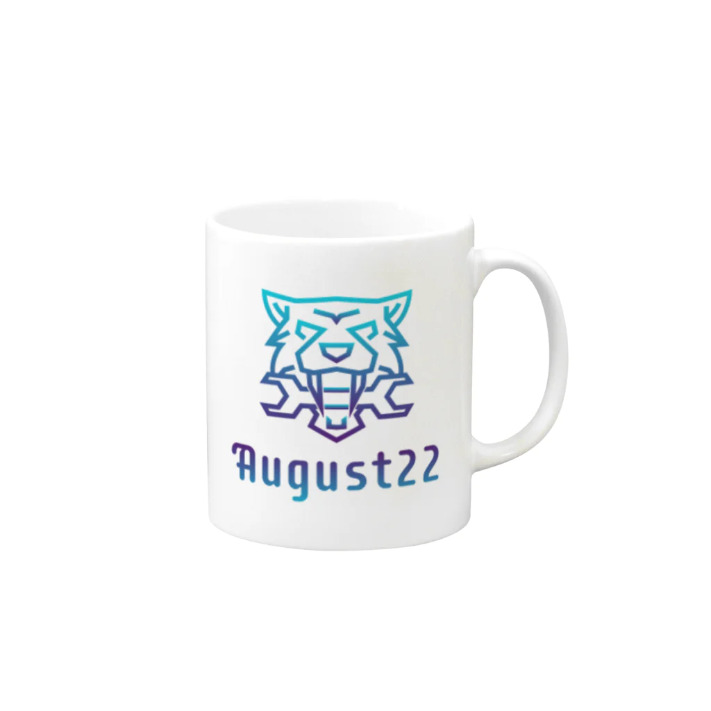 August 22のAugust22 マグカップの取っ手の右面