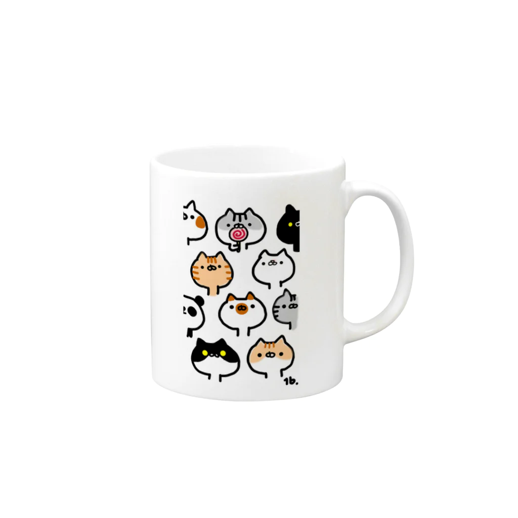 110Factoryのねこ時々パンダ Mug :right side of the handle