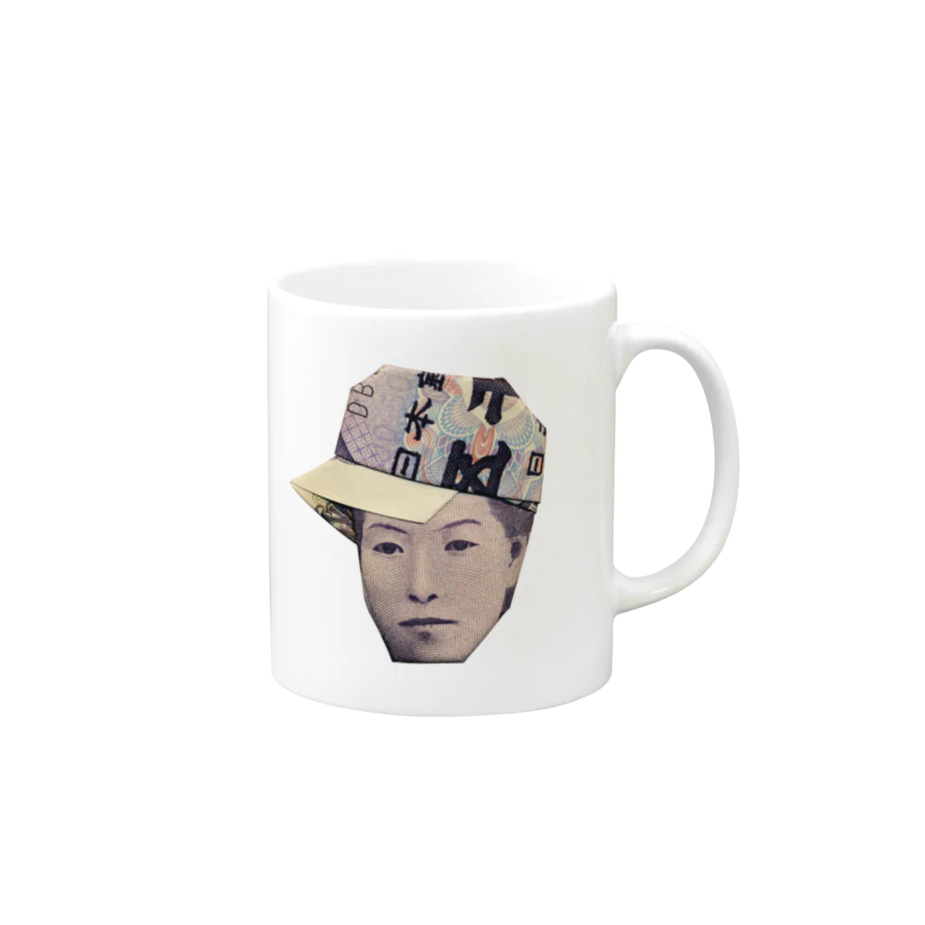 Fickleの樋口マネージャー Mug :right side of the handle