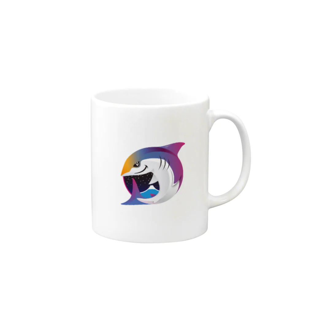 JAWS SONIC & MIDNIGHT JAWS 2020 グッズ販売のJAWS SONIC & MIDNIGHT JAWS 2020 ダブルロゴ Mug :right side of the handle