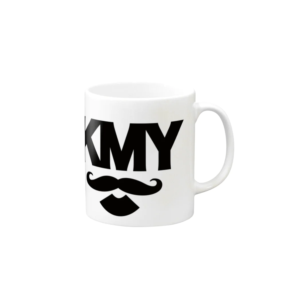 KMY.のBIGロゴ Mug :right side of the handle