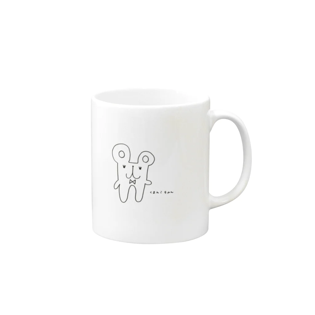 eto.kotoのくまんこちゃん Mug :right side of the handle