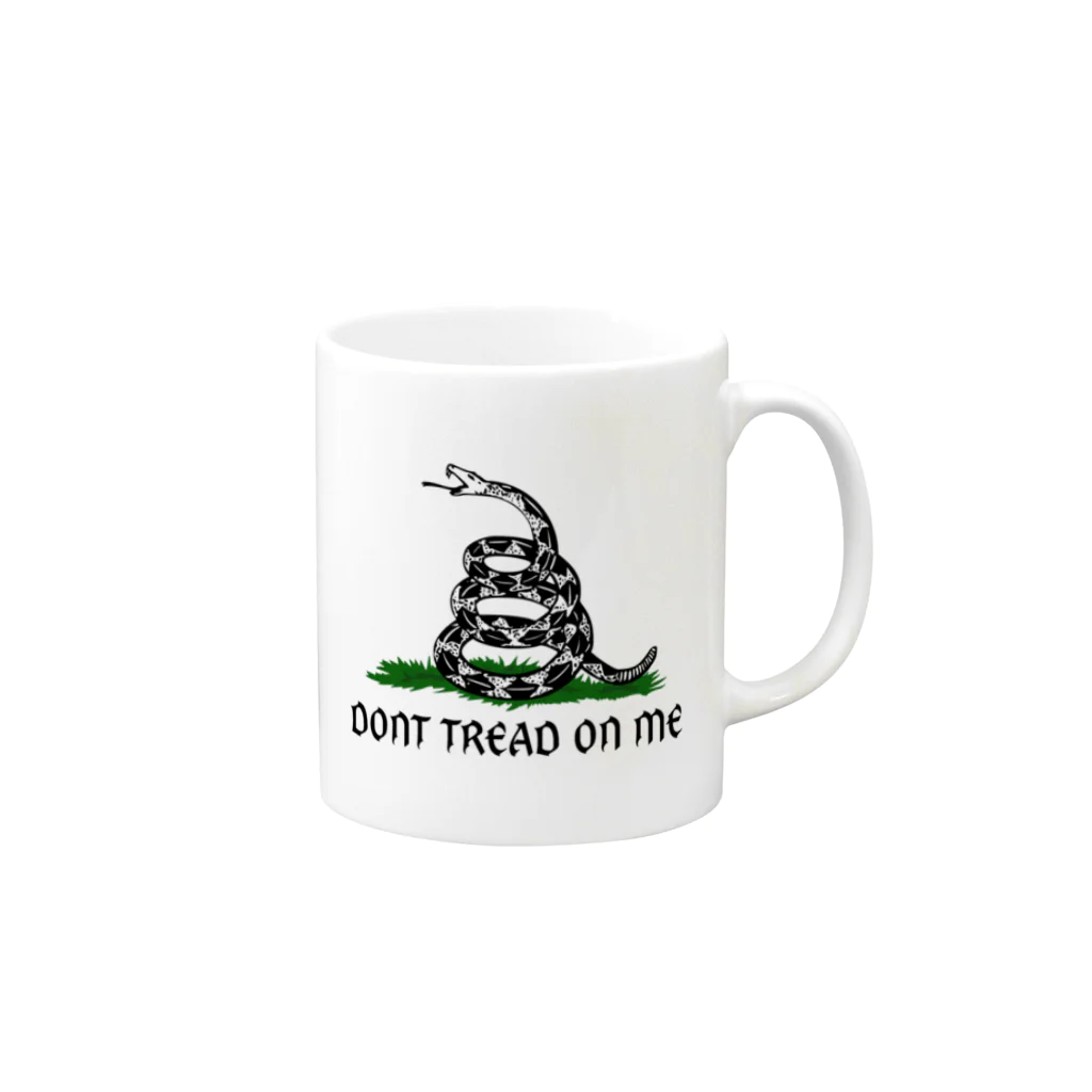 Bunny Robber GRPCのDont Tread On Me Gadsden Flag Mug :right side of the handle